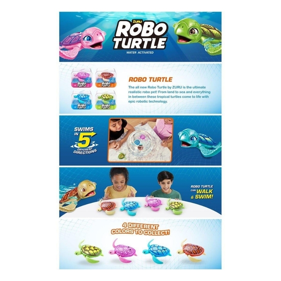 Robo Turtle - Pink - Picture 3 of 5